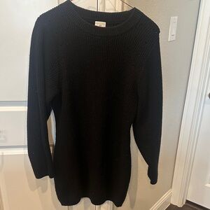 Black Knit Sweater dress